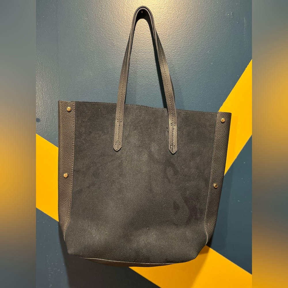 Ulta Navy Blue Faux Suede Tote Bag NWOT